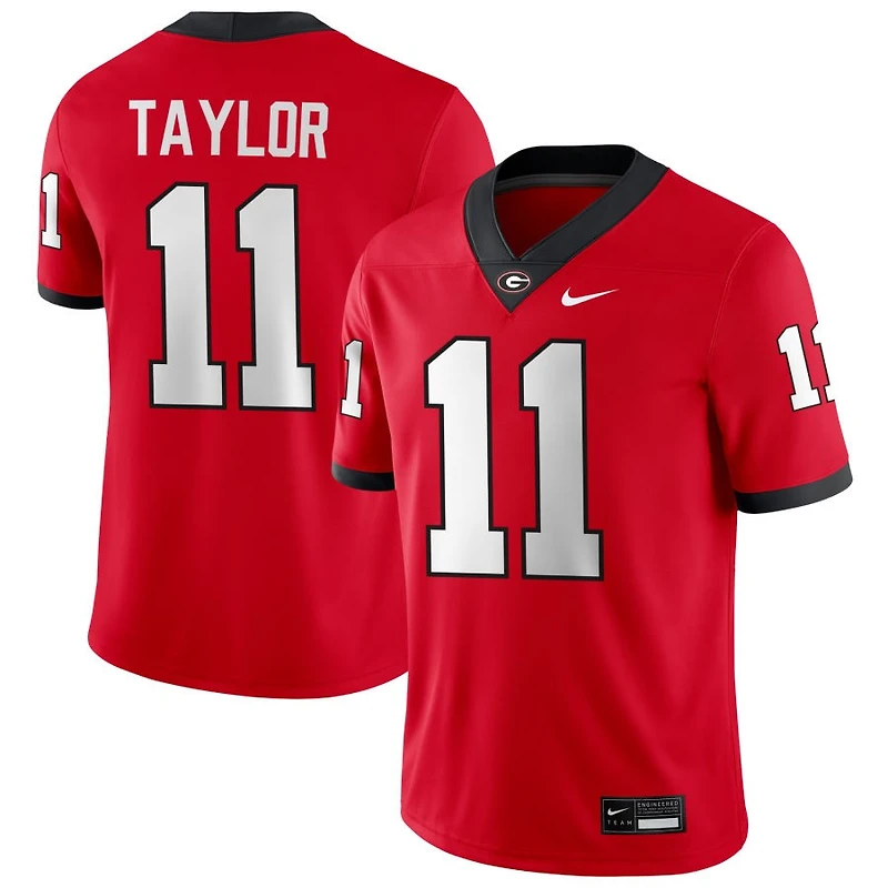 Talyn Taylor Men's Nike Red Georgia Bulldogs NIL Pick-A-Player Game Jersey