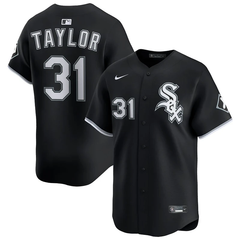 Grant Taylor Men's Nike Black Chicago White Sox Alternate Limited Custom Jersey
