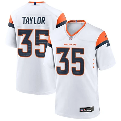 Reese Taylor Men's Nike  White Denver Broncos Mile High Collection Custom Game Jersey