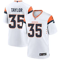 Reese Taylor Men's Nike  White Denver Broncos Mile High Collection Custom Game Jersey