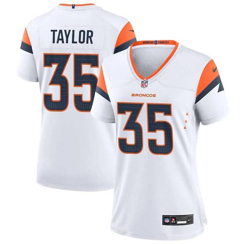 Reese Taylor Women's Nike White Denver Broncos Mile High Collection Custom Game Jersey