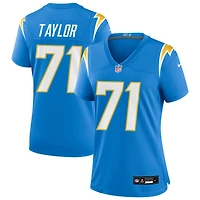 Branson Taylor Women's Nike Powder Blue Los Angeles Chargers Custom Game Jersey
