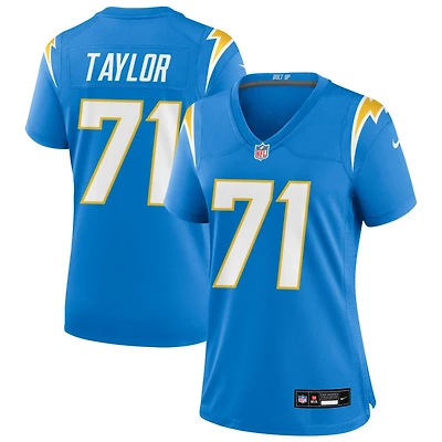 Branson Taylor Women's Nike Powder Blue Los Angeles Chargers Custom Game Jersey