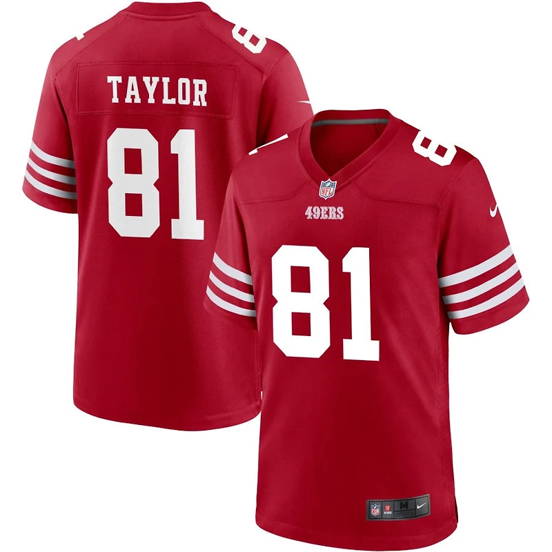 Trent Taylor Men's Nike Scarlet San Francisco 49ers Custom Jersey