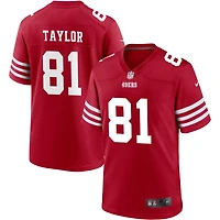 Trent Taylor Men's Nike Scarlet San Francisco 49ers Custom Jersey