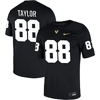 Brock Taylor Men's Nike Black Vanderbilt Commodores NIL Pick-A-Player Game Jersey
