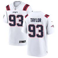 Leonard Taylor Men's Nike White New England Patriots Custom Game Jersey