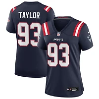 Leonard Taylor Women's Nike Navy New England Patriots Custom Game Jersey