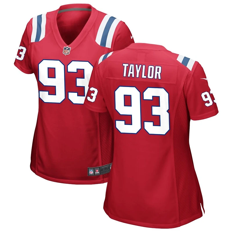 Leonard Taylor Women's Nike Red New England Patriots Alternate Custom Jersey
