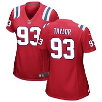 Leonard Taylor Women's Nike Red New England Patriots Alternate Custom Jersey