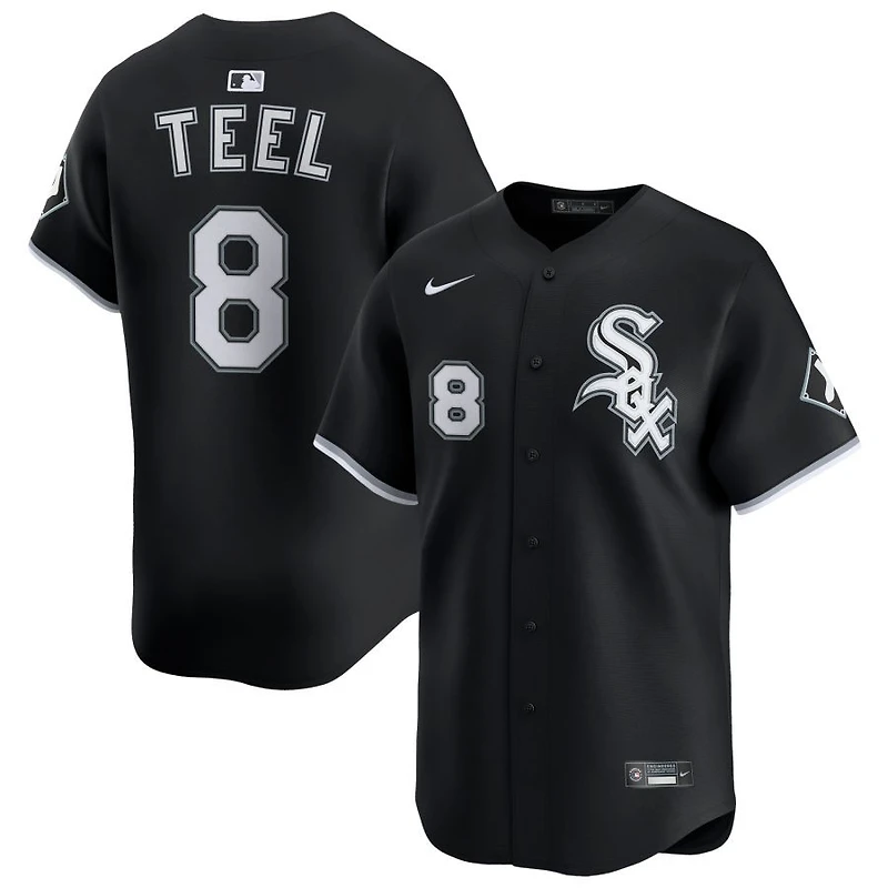 Kyle Teel Men's Nike Black Chicago White Sox Alternate Limited Custom Jersey