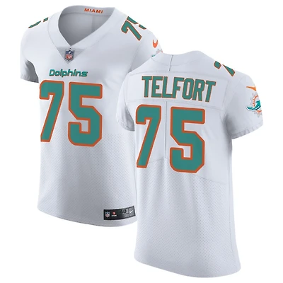 Kadeem Telfort Men's Nike White Miami Dolphins Vapor Untouchable Elite Custom Jersey