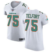 Kadeem Telfort Men's Nike White Miami Dolphins Vapor Untouchable Elite Custom Jersey
