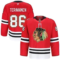 Teuvo Teravainen Men's Fanatics Red Chicago Blackhawks Anniversary, Home Authentic Pro Custom Jersey