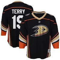 Troy Terry Youth  Black Anaheim Ducks Home Replica Custom Jersey