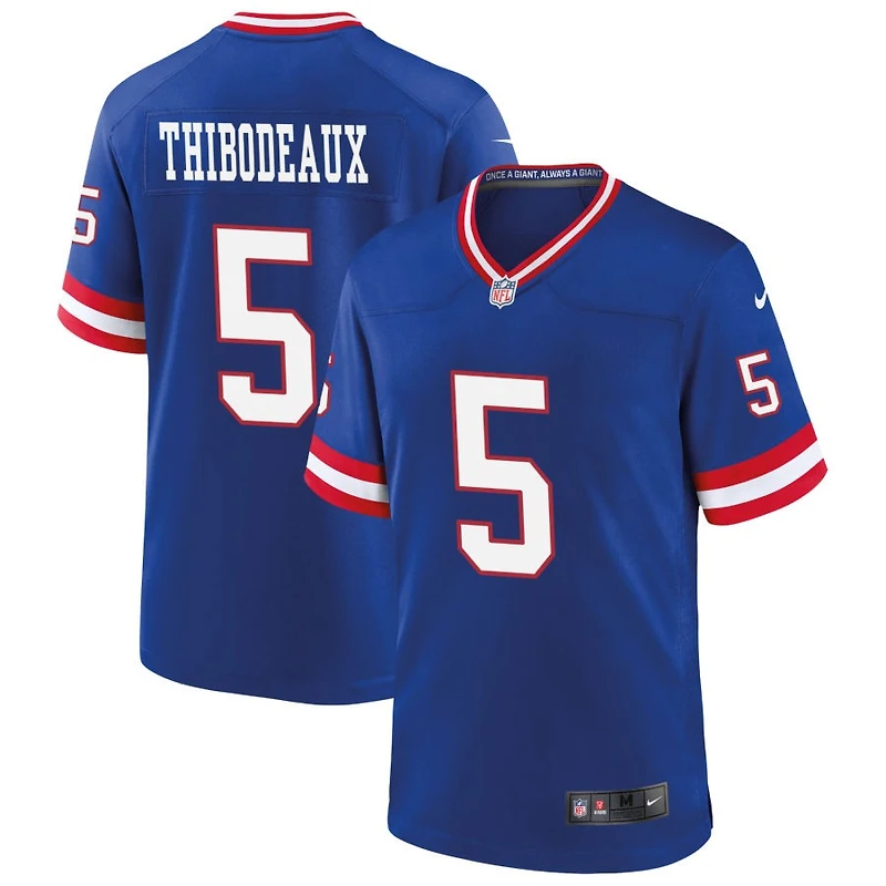 Kayvon Thibodeaux Men's Nike Royal New York Giants Classic Custom Game Jersey