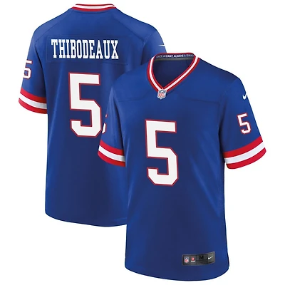 Kayvon Thibodeaux Men's Nike Royal New York Giants Classic Custom Game Jersey