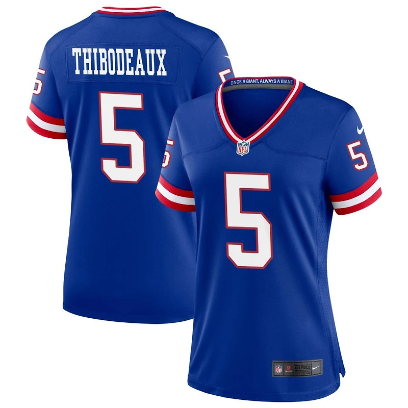 Kayvon Thibodeaux Women's Nike Royal New York Giants Classic Custom Game Jersey