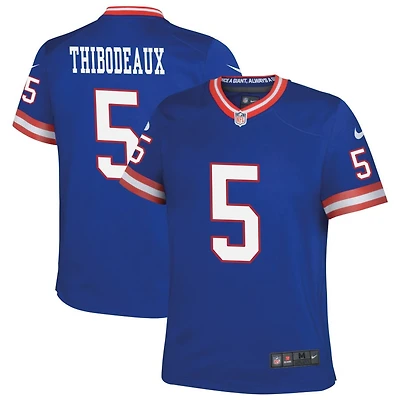 Kayvon Thibodeaux Youth Nike Royal New York Giants Classic Custom Game Jersey