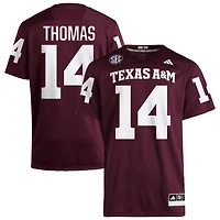 Jayvon Thomas Men's adidas  Maroon Texas A&M Aggies NIL Pick-A-Player Home Premier Football Jersey