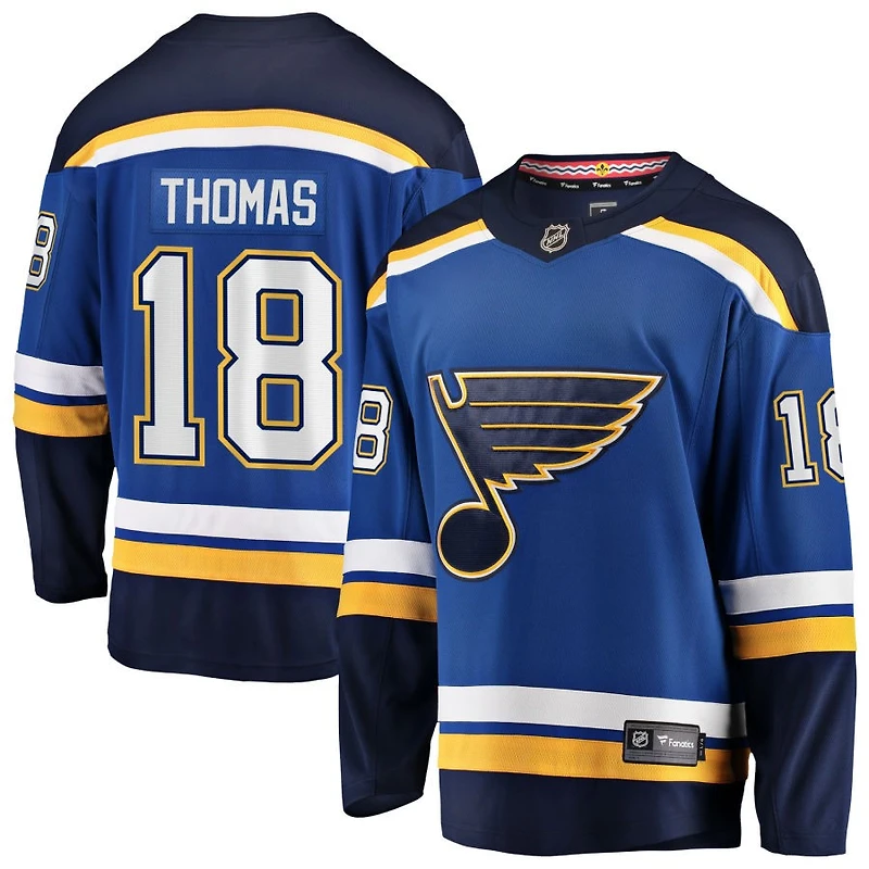 Robert Thomas Men's Fanatics Blue St. Louis Blues Home Breakaway Custom Jersey
