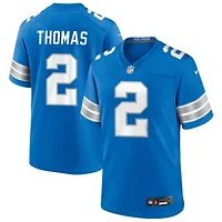Daniel Thomas Men's Nike  Blue Detroit Lions Custom Game Jersey