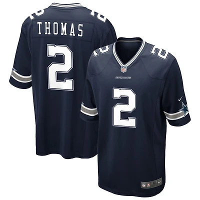 Juanyeh Thomas Men's Nike Navy Dallas Cowboys Custom Game Jersey