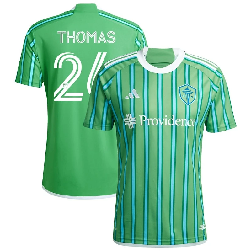 Andrew Thomas Men's adidas  Green Seattle Sounders FC 2024 The Anniversary Kit Replica Custom Jersey