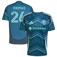 Andrew Thomas Men's adidas  Blue Seattle Sounders FC 2025 The Salish Sea Kit Replica Custom Jersey