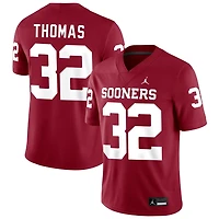 R Mason Thomas Men's Jordan Brand Crimson Oklahoma Sooners NIL Pick-A-Player Football Replica Jersey