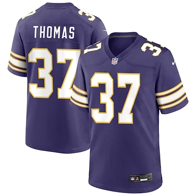 Tavierre Thomas Men's Nike Purple Minnesota Vikings Classic Custom Game Jersey
