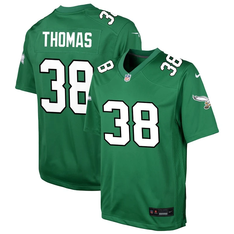 Ambry Thomas Youth Nike Kelly Green Philadelphia Eagles Alternate Custom Game Jersey