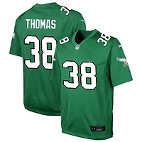 Ambry Thomas Youth Nike Kelly Green Philadelphia Eagles Alternate Custom Game Jersey