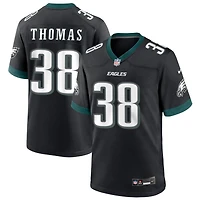 Ambry Thomas Men's Nike Black Philadelphia Eagles Alternate Custom Game Jersey