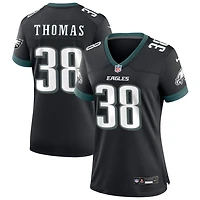 Ambry Thomas Women's Nike Black Philadelphia Eagles Alternate Custom Game Jersey