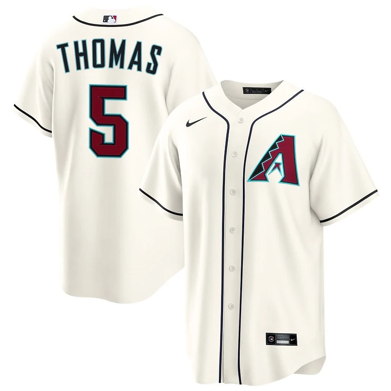 Alek Thomas Men's Nike Cream Arizona Diamondbacks Home Custom Replica Jersey