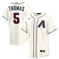 Alek Thomas Men's Nike  Cream Arizona Diamondbacks Home Custom Replica Jersey