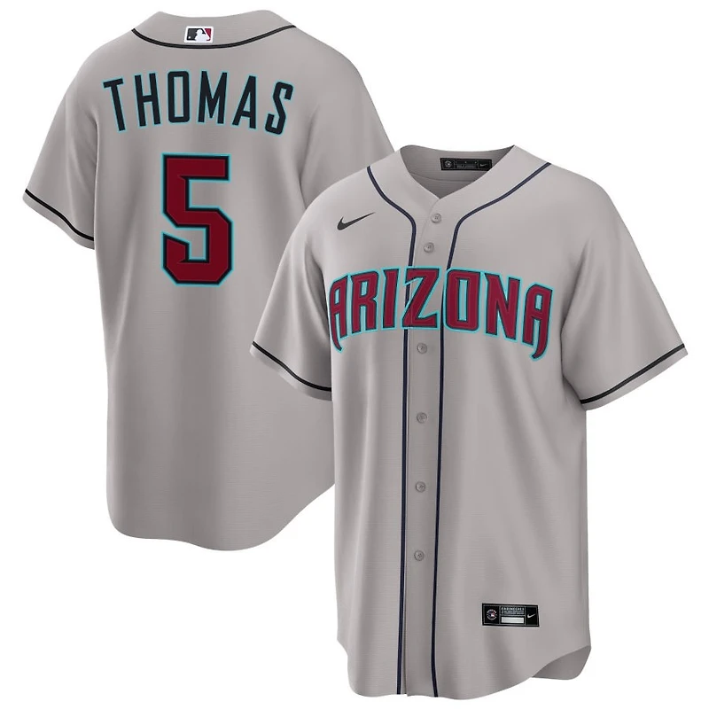 Alek Thomas Men's Nike Gray Arizona Diamondbacks Road Custom Replica Jersey