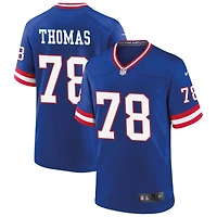 Andrew Thomas Men's Nike Royal New York Giants Classic Custom Game Jersey