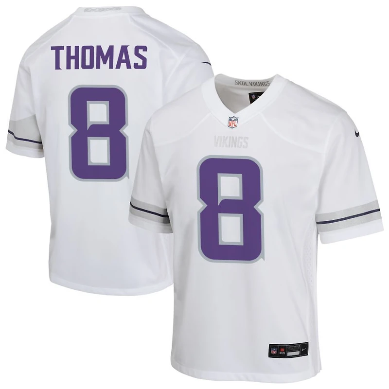 Jakobe Thomas Youth Nike White Minnesota Vikings Alternate Custom Game Jersey