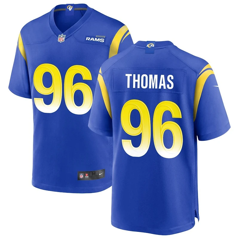 Keir Thomas Men's Nike Royal Los Angeles Rams Custom Game Jersey