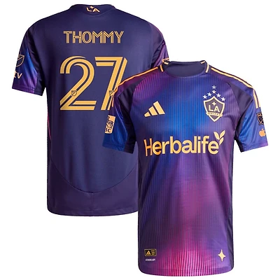 Erik Thommy Men's adidas Navy LA Galaxy 2025 RIZON On-Field Authentic Patch Custom Jersey