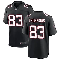 Deven Thompkins Men's Nike Black Atlanta Falcons Throwback Custom Game Jersey