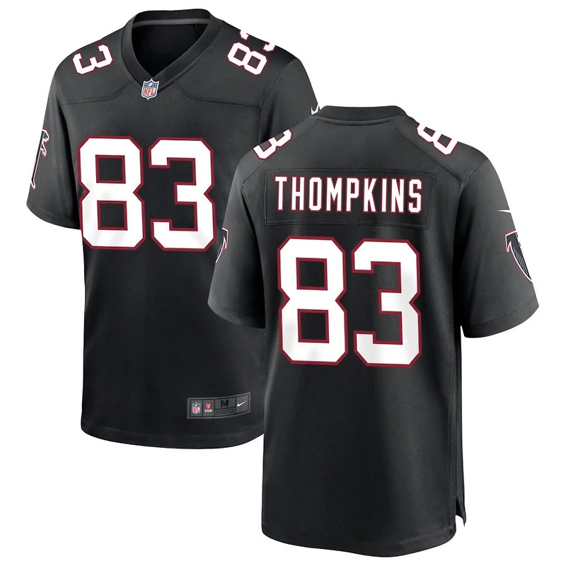 Deven Thompkins Men's Nike Black Atlanta Falcons Throwback Custom Game Jersey
