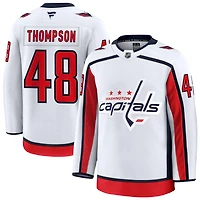 Logan Thompson Men's Fanatics White Washington Capitals Away Premium Custom Jersey