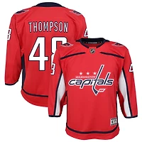 Logan Thompson Youth Red Washington Capitals Home Custom Premier Jersey