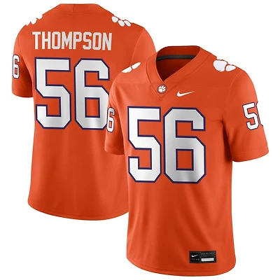 Champ Thompson Men's Nike Orange Clemson Tigers NIL Pick-A-Player Game Jersey