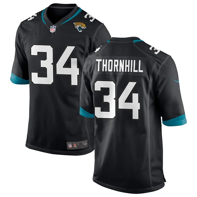 Juan Thornhill Men's Nike Black Jacksonville Jaguars Custom Game Jersey