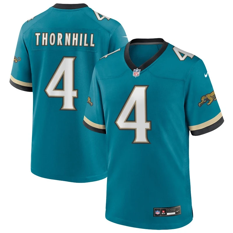 Juan Thornhill Men's Nike Teal Jacksonville Jaguars Prowler Throwback Custom Game Jersey