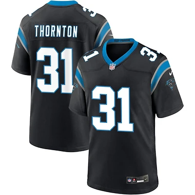Corey Thornton Men's Nike Black Carolina Panthers Custom Game Jersey